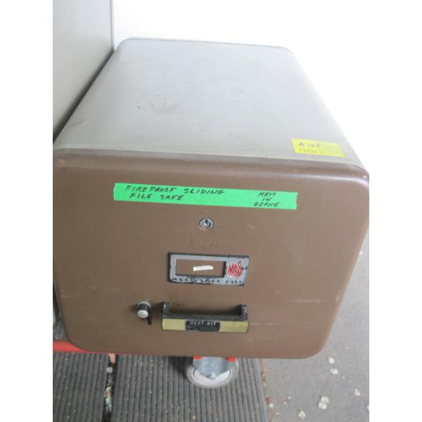 FIREPROOF SLIDING FILE SAFE W/KEY (KEY IN OFFICE)