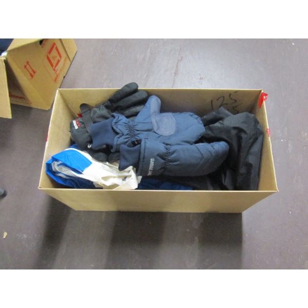 MISC. SKI GLOVES, NYLON FULL SUIT & PAIR OF WINTER SKI PANTS