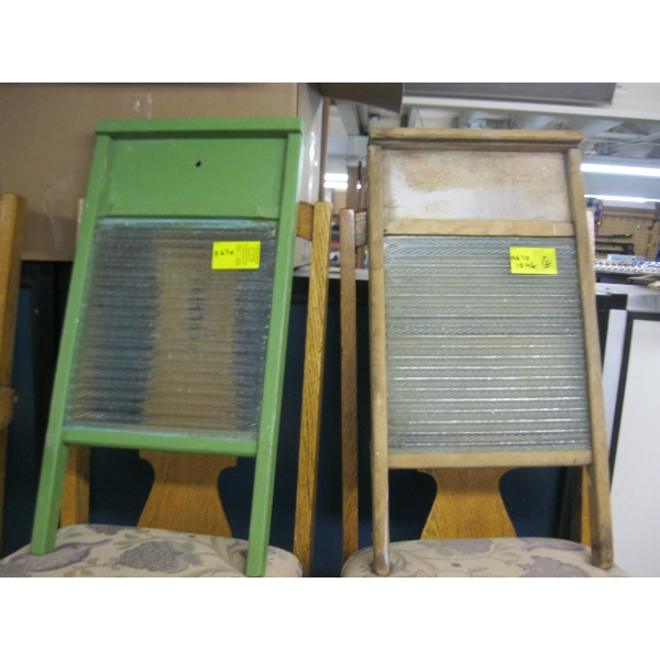 2 ANTIQUE WASHBOARDS