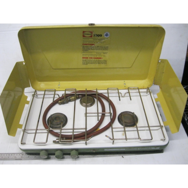 PRIMUS PROPANE 3 BURNER CAMP STOVE