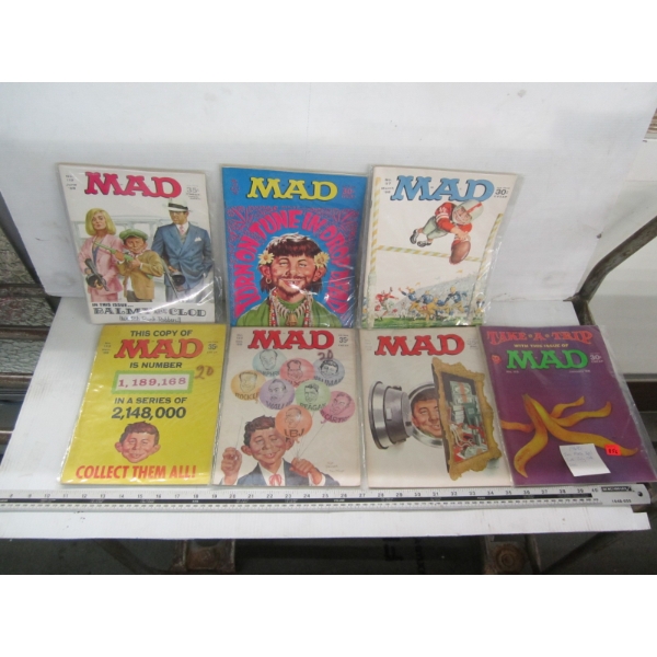 7 1968 EDITIONS OF MAD MAGAZINE