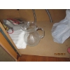 Image 2 : CONTENTS OF CABINET UNDER COMMERCIAL ITEMS - PLATES, BOWLING PIN, WATER PITCHER, LG. POT, ETC.