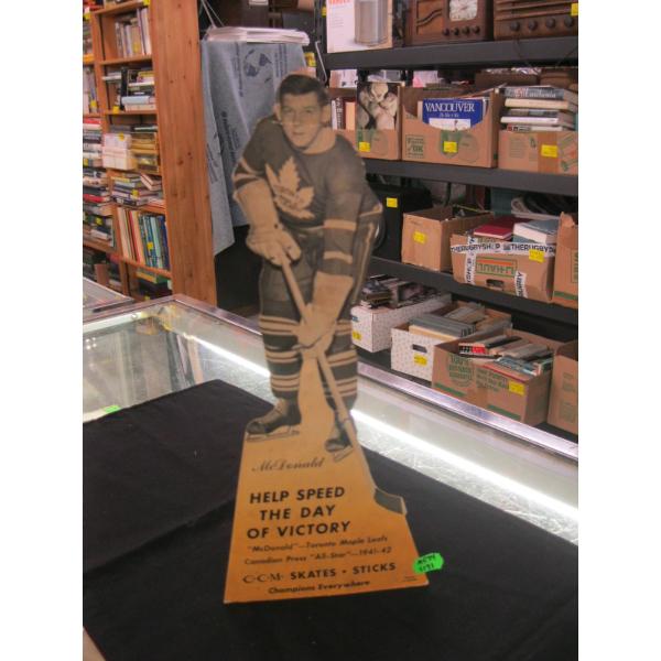 VINTAGE STAND UP ADVERTISING VICTORY BONDS - PLAYER MCDONALD