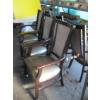 Image 2 : 6 UPHOLSTERED WOOD FRAMED ARMCHAIRS