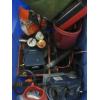 Image 3 : BIN OF MISC. TRIPOD STAND, GAUGES, ETC.