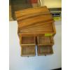 Image 1 : LIFT TOP 4 DRAWER SM. WOODEN CABINET