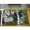Image 3 : COLORED GLASSES & SET OF 4 CRYSTAL GLASSES