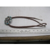 Image 1 : NAVAJO SILVER BOLO TIE W/TURQUOISE STONES