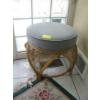 Image 1 : RATTAN PADDED TOP STOOL
