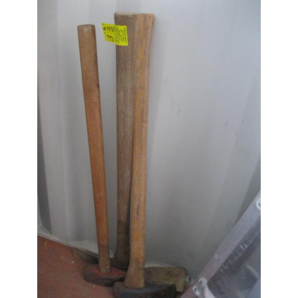 PICK AXE & 2 SPLITTING MAULS