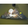 Image 1 : DECORATIVE MOUNTAIN SCENE WALL PICTURE