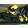 Image 4 : BLACK CHALKBOARD, DAY PLANNER & BOX OF FANS, EARMUFFS, ETC.