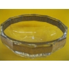 Image 2 : MOSERS HEAVY CRYSTAL BOWL W/24KT GOLD RIM