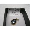 Image 3 : 10KT PENDANT W/BLACK STONE, 1G