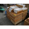 Image 1 : PALLET OF ASST. END TABLE TOPS, DRAWERS, ETC.