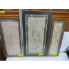 Image 1 : 3 SILK FRAMED PICTURES