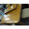 Image 4 : OAK DINING TABLE W/6 REED BACK CHAIRS