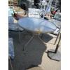 Image 5 : ROUND GLASS PATIO TABLE, 4 CHAIRS & UMBRELLA