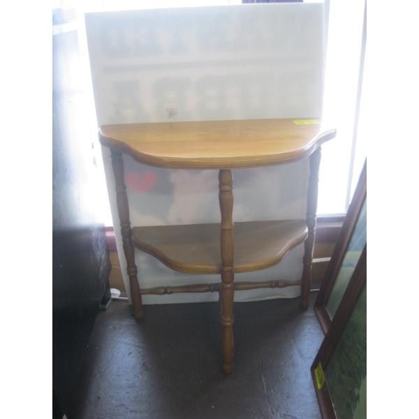 HALF MOON 2 TIER OCCASIONAL TABLE