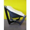 Image 2 : WOOD BASED LEATHER UNIQUE CHAIR