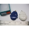 Image 2 : 2 LG. STONE PENDANTS - 1 WHITE, 1 BLUE