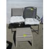 Image 1 : 2 - FOLDING CHAIRS & 2 - FOOTSTOOLS