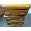 Image 4 : 4 DRAWER WOODEN CHEST OF DRAWERS