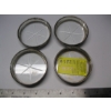 Image 1 : 4 STERLING SILVER & GLASS COASTERS