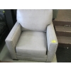 Image 1 : NEW GREY ELLIS LEATHER CHAIR, ORIGINAL $4599, SALE $1599