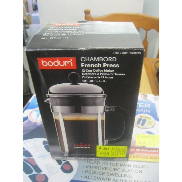BODUM FRENCH PRESS COFFEEMAKER