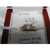 Image 3 : LADIES 14-18KT DIAMOND RING SET, .52CT DIAMOND W/A $3760, SZ 7