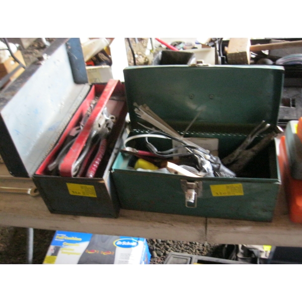 2 TOOLBOXES W/MISC. CONTENTS