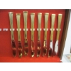 Image 3 : CASED SET OF GOLD COLORED CUTLERY