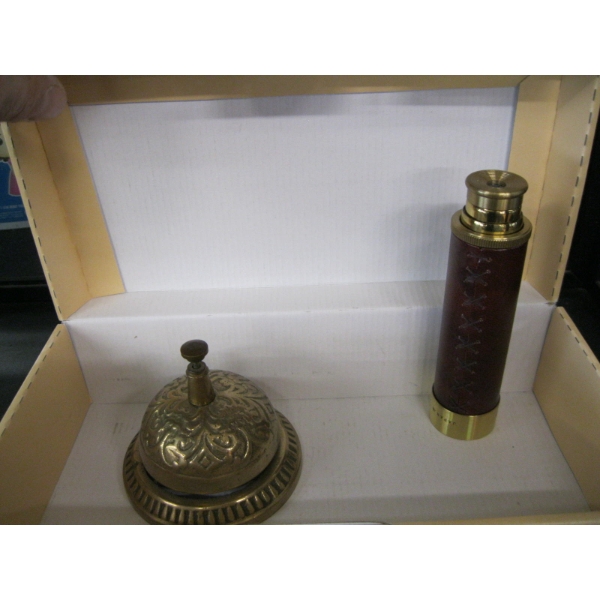 TASCO TELESCOPE & BRASS BELL