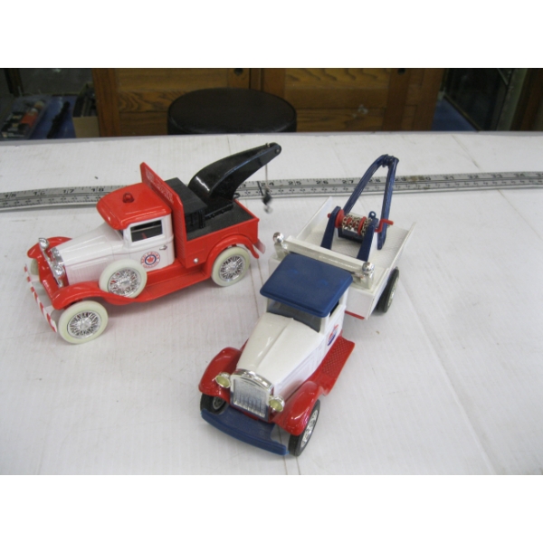 2 VINTAGE DIECAST WRECKERS - 1931 & A MODEL A