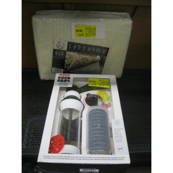 COOKIE PRESS & 6X9 NON-SLIP RUG PAD