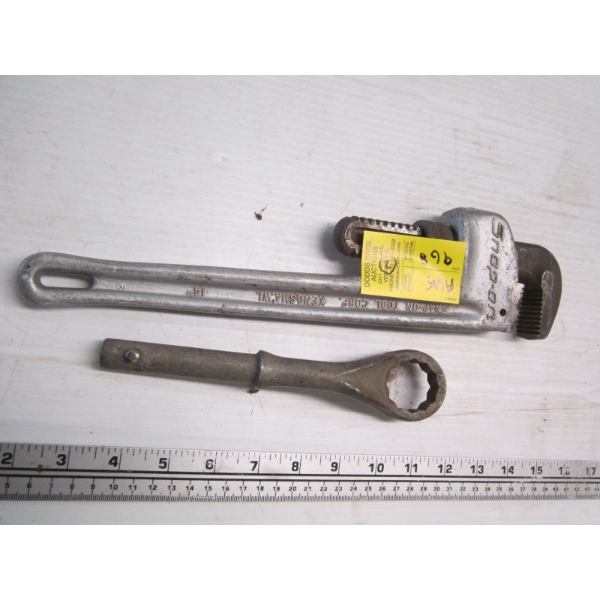 SNAP ON PIPE WRENCH & BOX END WRENCH