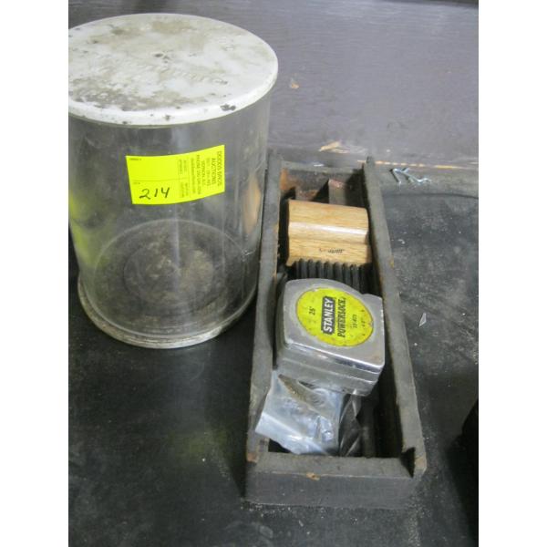 ROUND BATTERY BOX - PLASTIC - W/BROKEN LID