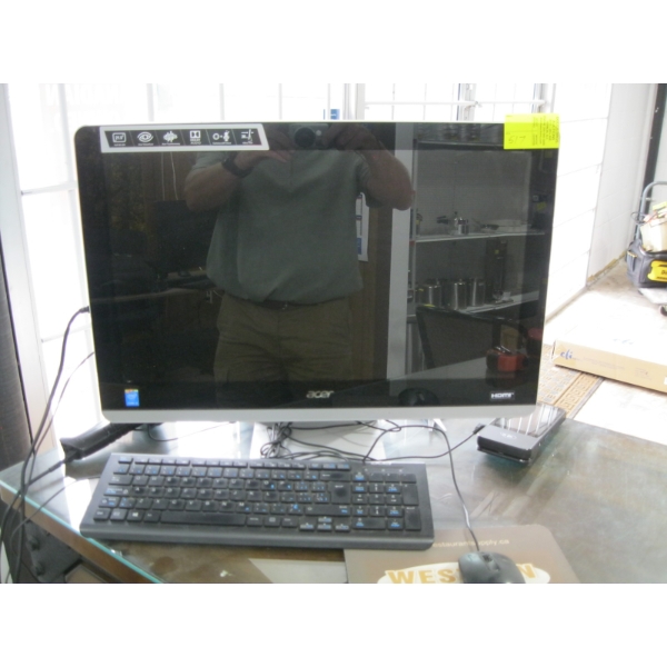 ACER ALL IN ONE COMPUTER - 21.5" - COMPLETE W/MOUSE & KEYBOARD