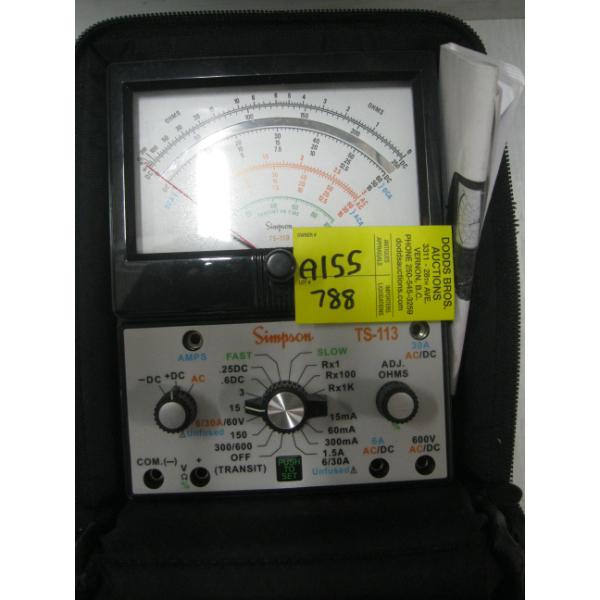 SIMPSON TS113 ELECTRONIC TESTER