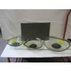 Image 1 : 3 PIECE LG. GLASS SERVING BOWLS, FROM DENMARK, SIGNED