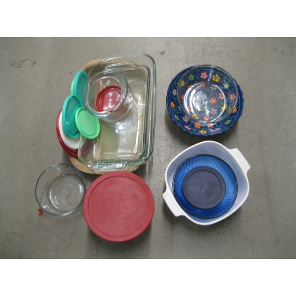 ASST. BAKING DISHES, ETC.