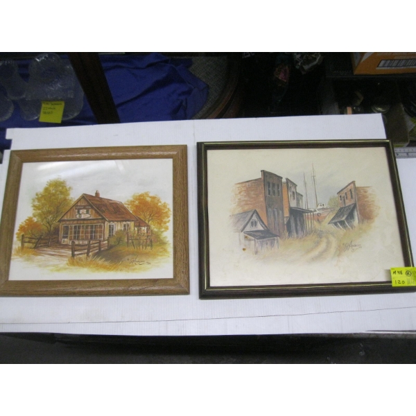 2 ORIGINAL PAINTINGS BY ANDERSON - OF STEVESTON, BC.