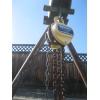 Image 2 : OVERHEAD CRANE W/2 HANGING 1 TON CHAIN HOIST