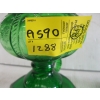 Image 3 : 2 GREEN BASED OIL LAMPS