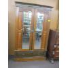 Image 1 : BEAUTIFUL CARVED FRONT DOUBLE MIRROR DOOR ANTIQUE WARDROBE W/STORAGE DRAWER