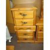 Image 3 : PINE MIRRORED DRESSER W/QUEEN SIZE BEDFRAME & 2 NIGHTSTANDS