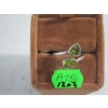 Image 2 : PERIDOT STONE RING STERLING SILVER, SZ 9