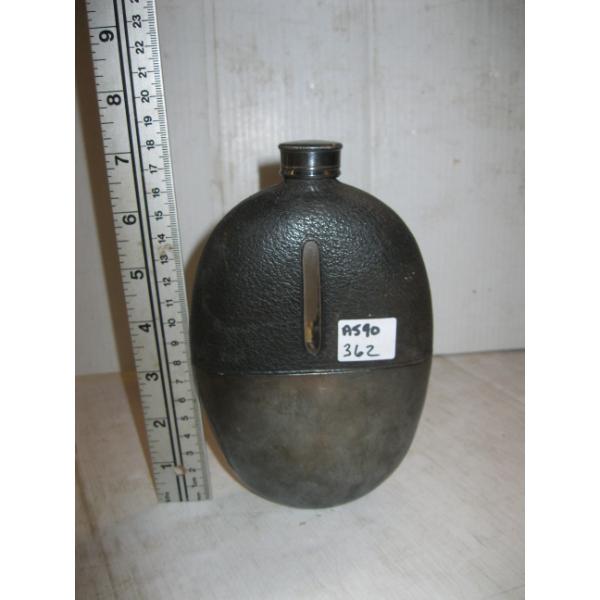 GLASS & SILVERPLATED FLASK