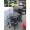 Image 1 : GARBAGE CAN CART W/2 GARBAGE CANS